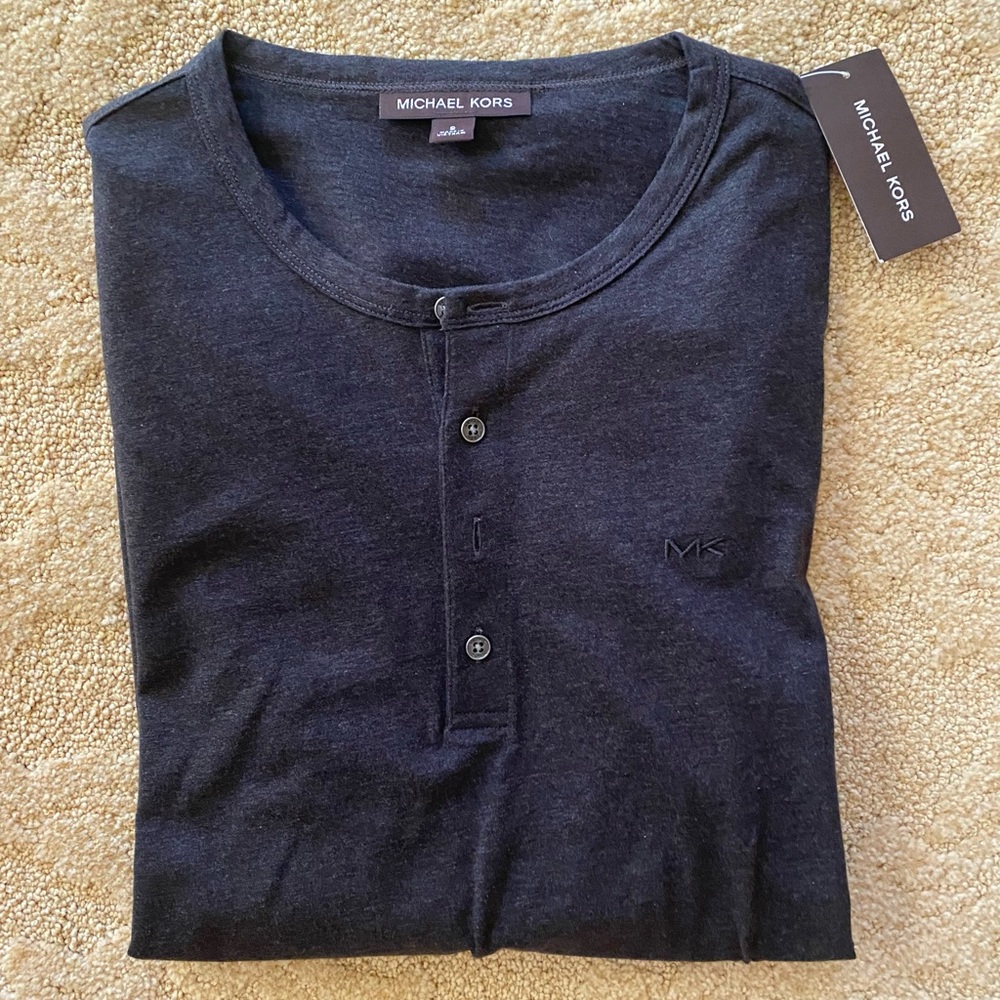 NWT Michael kors Mens long sleeve shirt size S